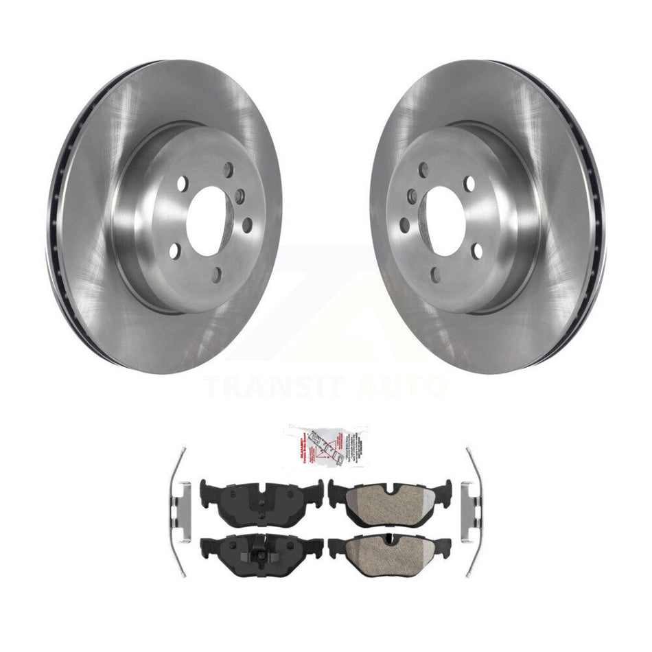 Rear Brake Rotor Semi-Metallic Pad Kit For BMW 328i xDrive With 345mm Diameter K8A-106166