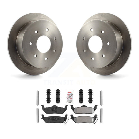 Rear Disc Brake Rotors And Semi-Metallic Pads Kit For Ford F-150 K8A-106178