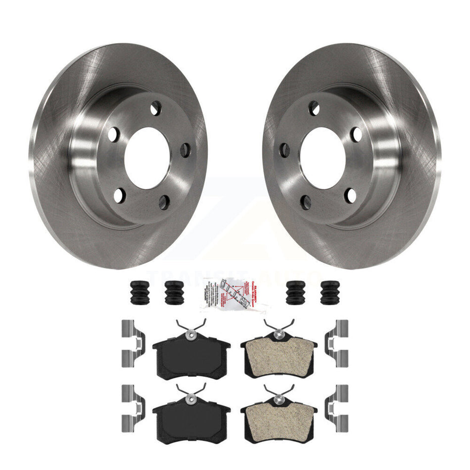 Rear Disc Brake Rotors And Semi-Metallic Pads Kit For Audi A6 Quattro Allroad K8A-106181