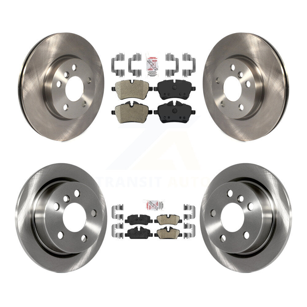 Front Semi-Metallic Rear Ceramic Pads And Disc Brake Rotors Kit For Mini Cooper K8A-106212