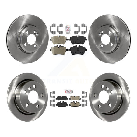 Front Semi-Metallic Rear Ceramic Pad Disc Brake Rotors Kit For 2015 Mini Cooper 2.0L/1.5L K8A-106214