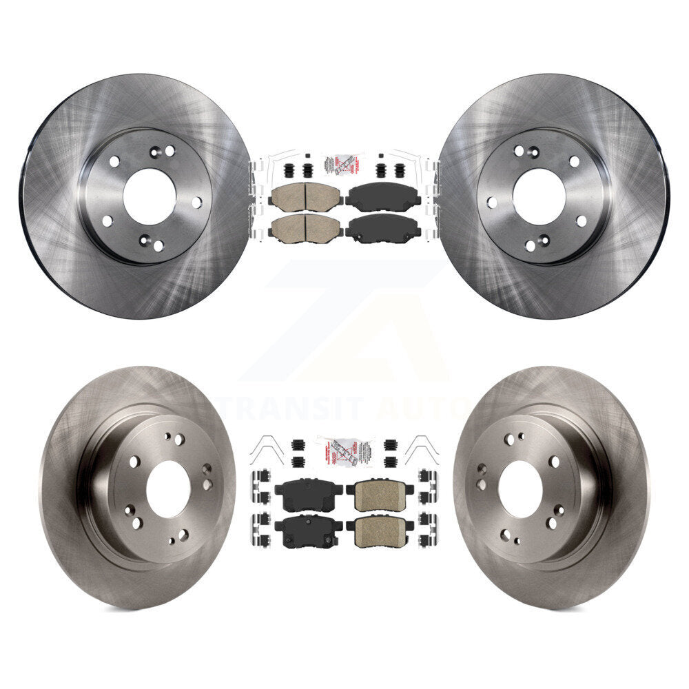 Front Rear Ceramic Pads And Disc Brake Rotors Kit For Honda Accord K8A-106223