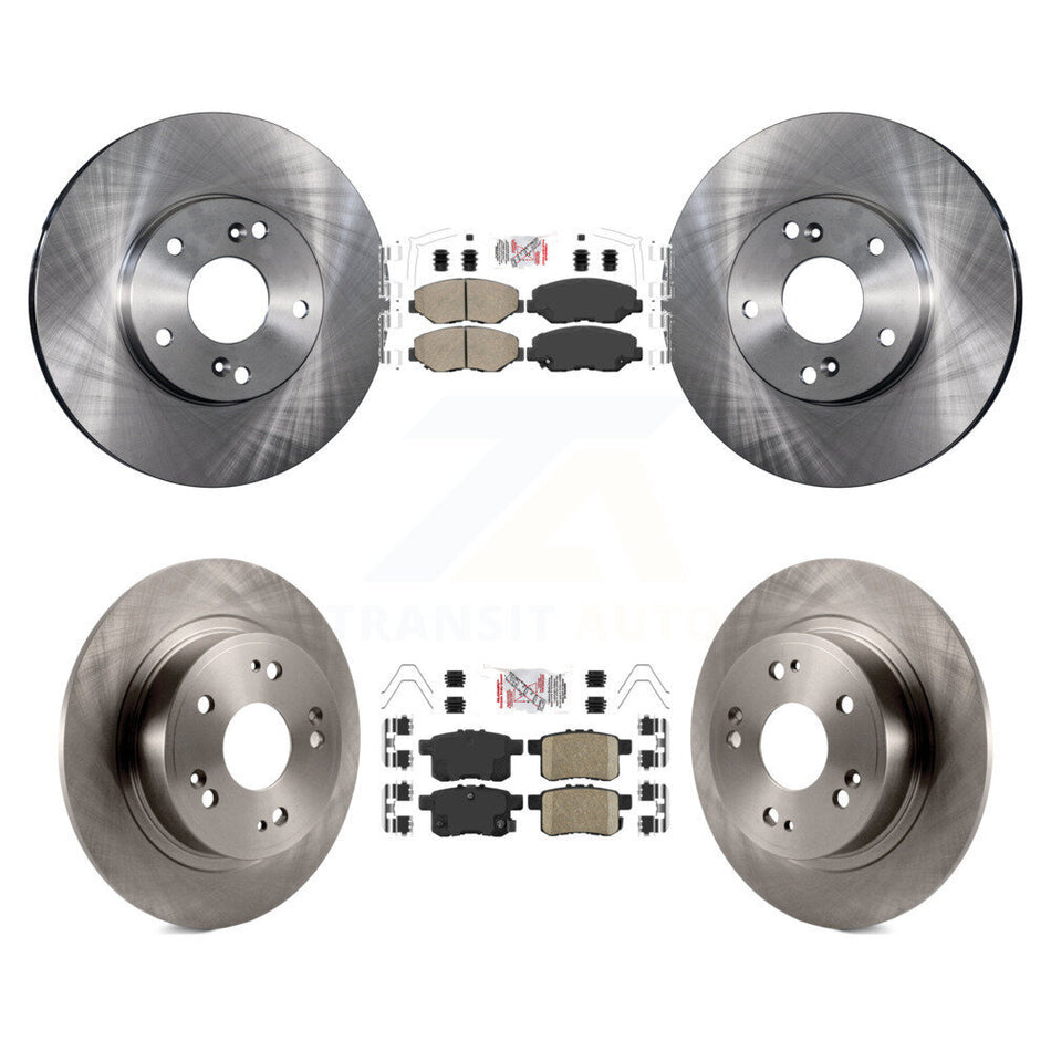 Front Rear Ceramic Pads And Disc Brake Rotors Kit For Honda Accord K8A-106223