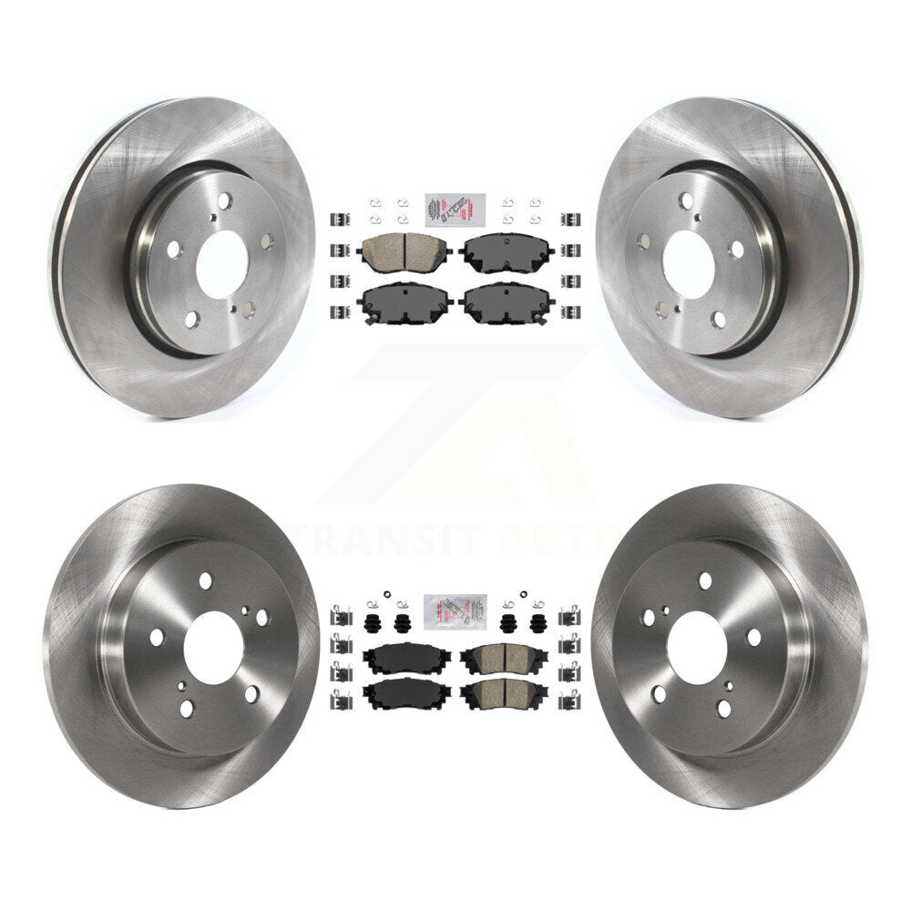 Front Rear Ceramic Pads And Disc Brake Rotors Kit For 2018 Toyota C-HR K8A-106228