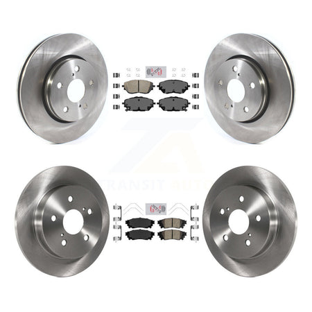 Front Rear Ceramic Pads And Disc Brake Rotors Kit For 2018 Toyota C-HR K8A-106229