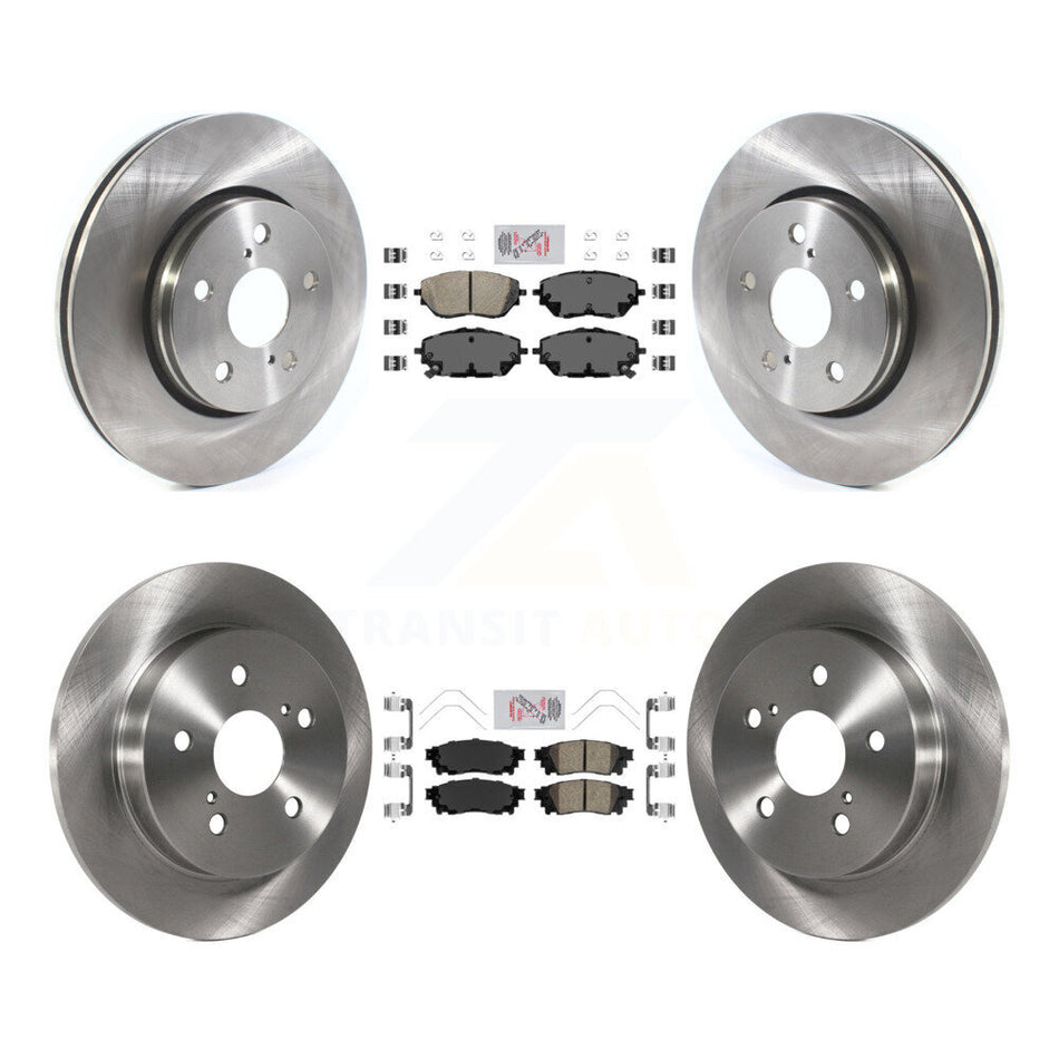 Front Rear Ceramic Pads And Disc Brake Rotors Kit For 2018 Toyota C-HR K8A-106229