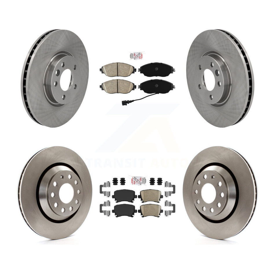 Front Rear Ceramic Pads And Disc Brake Rotors Kit For Volkswagen CC K8A-106237