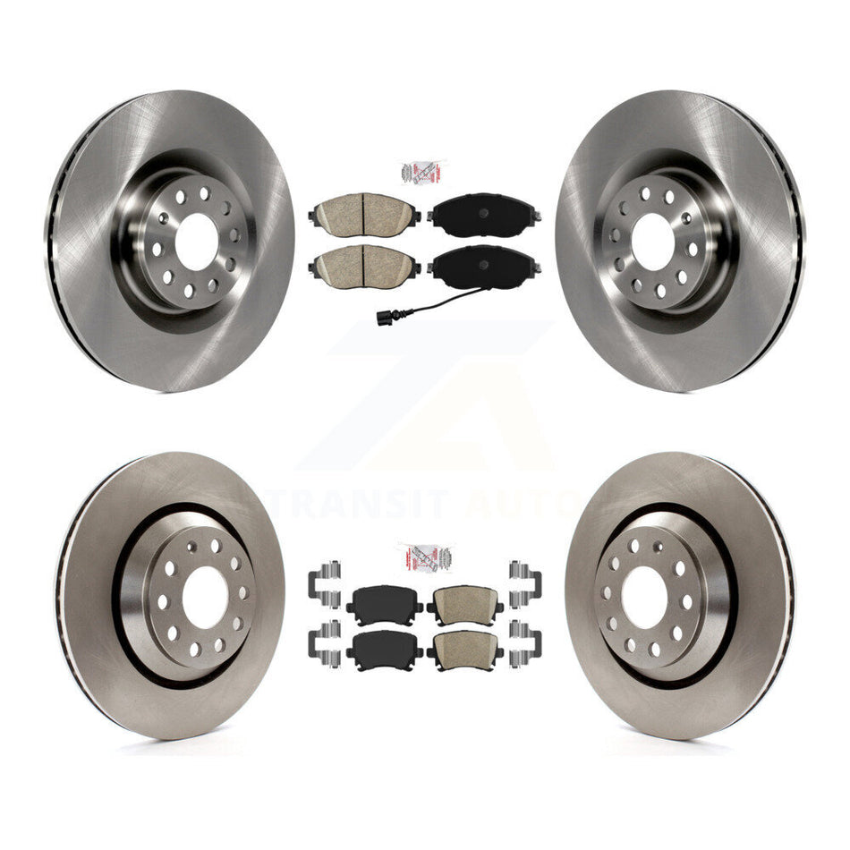 Front Rear Ceramic Pads And Disc Brake Rotors Kit For 2012 Volkswagen CC 3.6L K8A-106242
