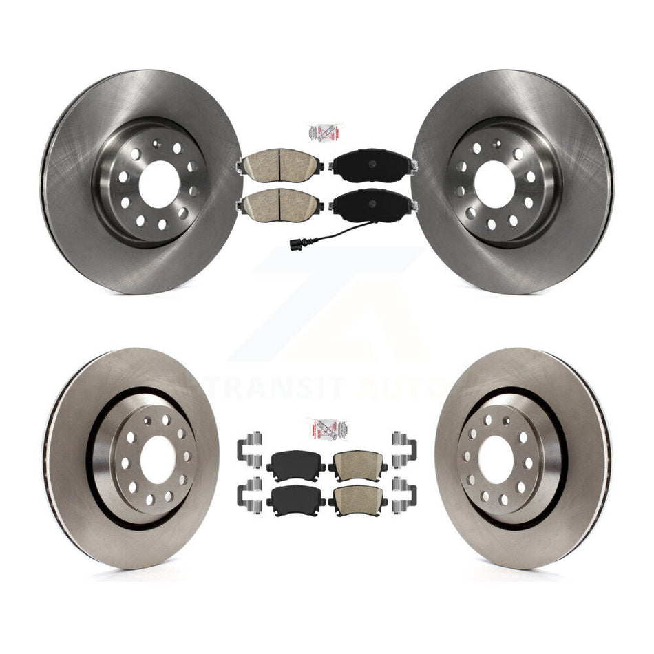 Front Rear Ceramic Pads And Disc Brake Rotors Kit For 2012 Volkswagen CC 3.6L K8A-106244