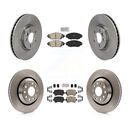 Front Rear Ceramic Pads And Disc Brake Rotors Kit For Volkswagen CC AWD K8A-106245