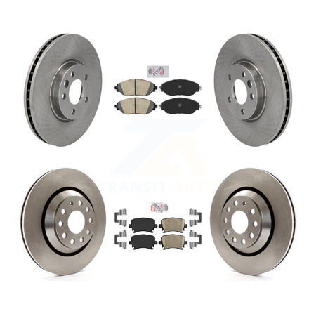 Front Rear Ceramic Pads And Disc Brake Rotors Kit For Volkswagen CC AWD K8A-106246