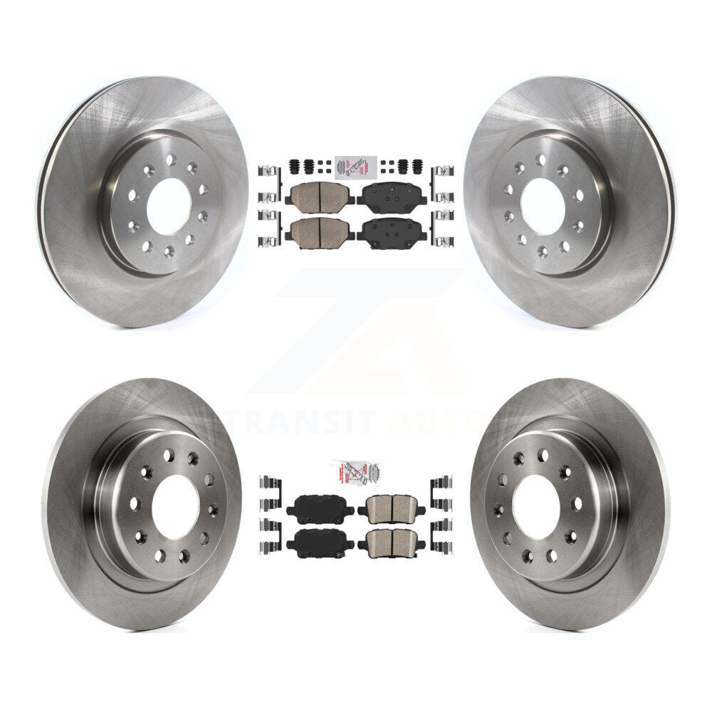 Front Rear Ceramic Pad Disc Brake Rotor Kit For Chevrolet Equinox GMC Terrain Buick Regal K8A-106255