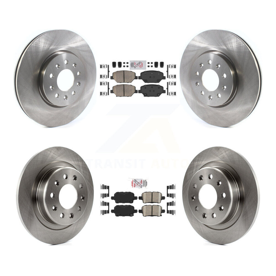 Front Rear Ceramic Pad Disc Brake Rotor Kit For Chevrolet Equinox GMC Terrain Buick Regal K8A-106255
