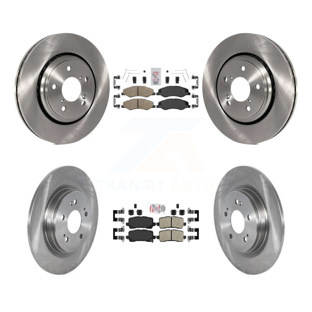 Front Rear Ceramic Pads And Disc Brake Rotors Kit For 2021-2023 Honda Odyssey K8A-106257