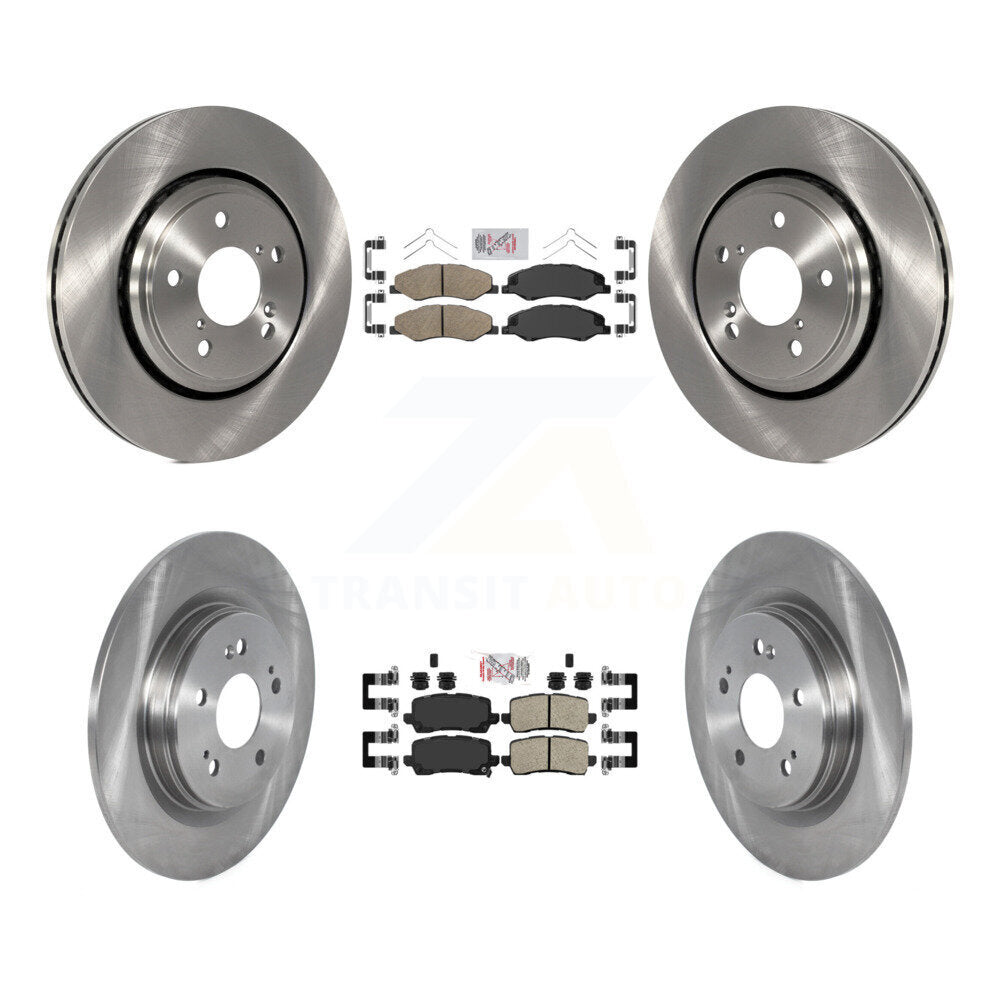 Front Rear Ceramic Pads And Disc Brake Rotors Kit For 2021-2023 Honda Odyssey K8A-106259