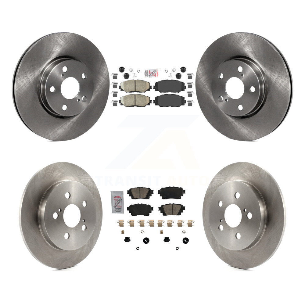 Front Rear Ceramic Pad Brake Rotors Kit For 19 Toyota Corolla With Electric Parking K8A-106260