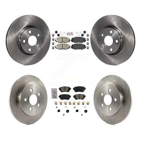 Front Rear Ceramic Pad Brake Rotors Kit For 19 Toyota Corolla With Electric Parking K8A-106260