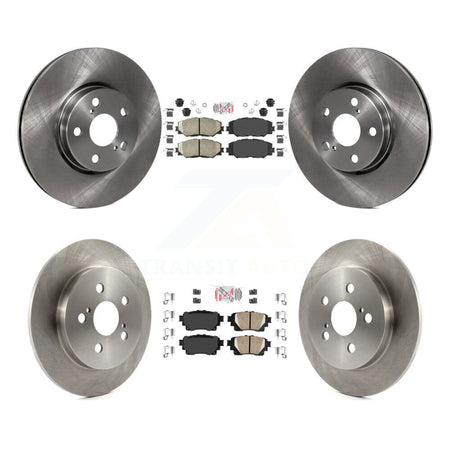 Front Rear Ceramic Pad Brake Rotors Kit For 19 Toyota Corolla With Electric Parking K8A-106261