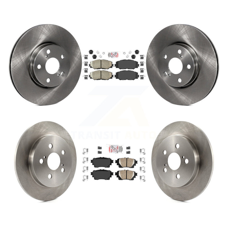 Front Rear Ceramic Pad Brake Rotors Kit For 19 Toyota Corolla With Electric Parking K8A-106261