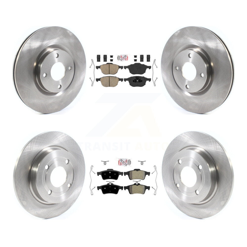 Front Ceramic Rear Semi-Metallic Pad Disc Brake Rotor Kit For 2018-2022 Ford EcoSport AWD K8A-106269