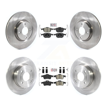 Front Semi-Metallic Rear Ceramic Pad Disc Brake Rotor Kit For 2018-2021 Ford EcoSport FWD K8A-106272