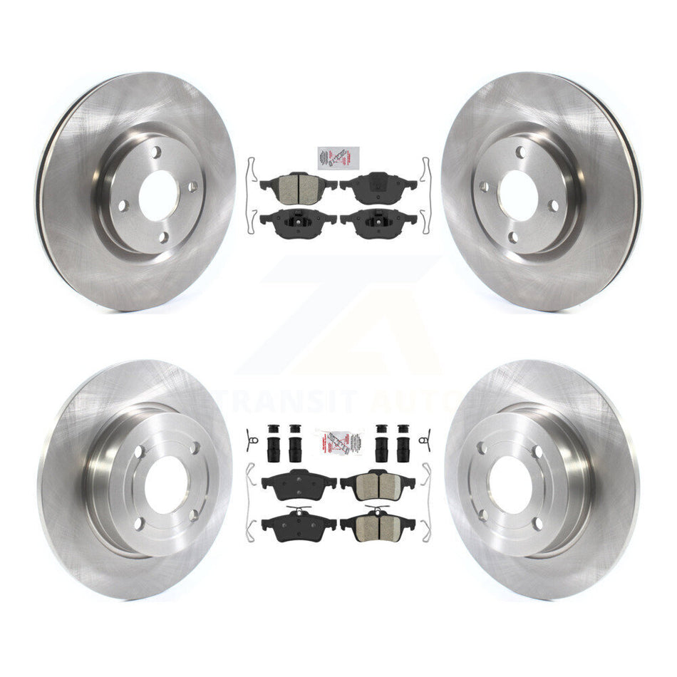 Front Semi-Metallic Rear Ceramic Pad Disc Brake Rotor Kit For 2018-2021 Ford EcoSport FWD K8A-106272