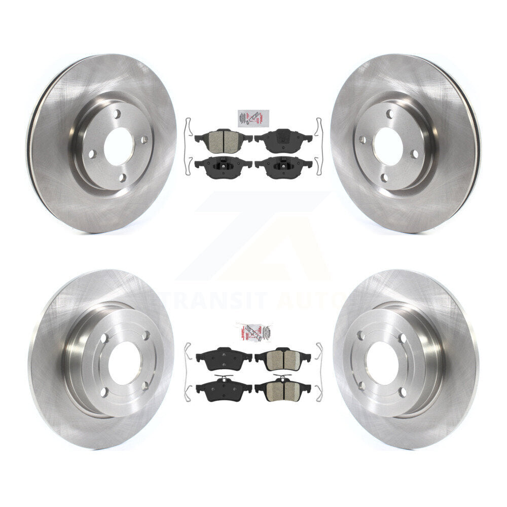 Front Semi-Metallic Rear Ceramic Pad Disc Brake Rotor Kit For 2018-2021 Ford EcoSport FWD K8A-106273