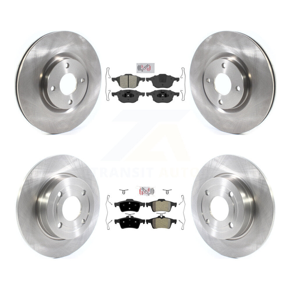 Front Rear Semi-Metallic Pads And Disc Brake Rotors Kit For 2018-2021 Ford EcoSport FWD K8A-106274