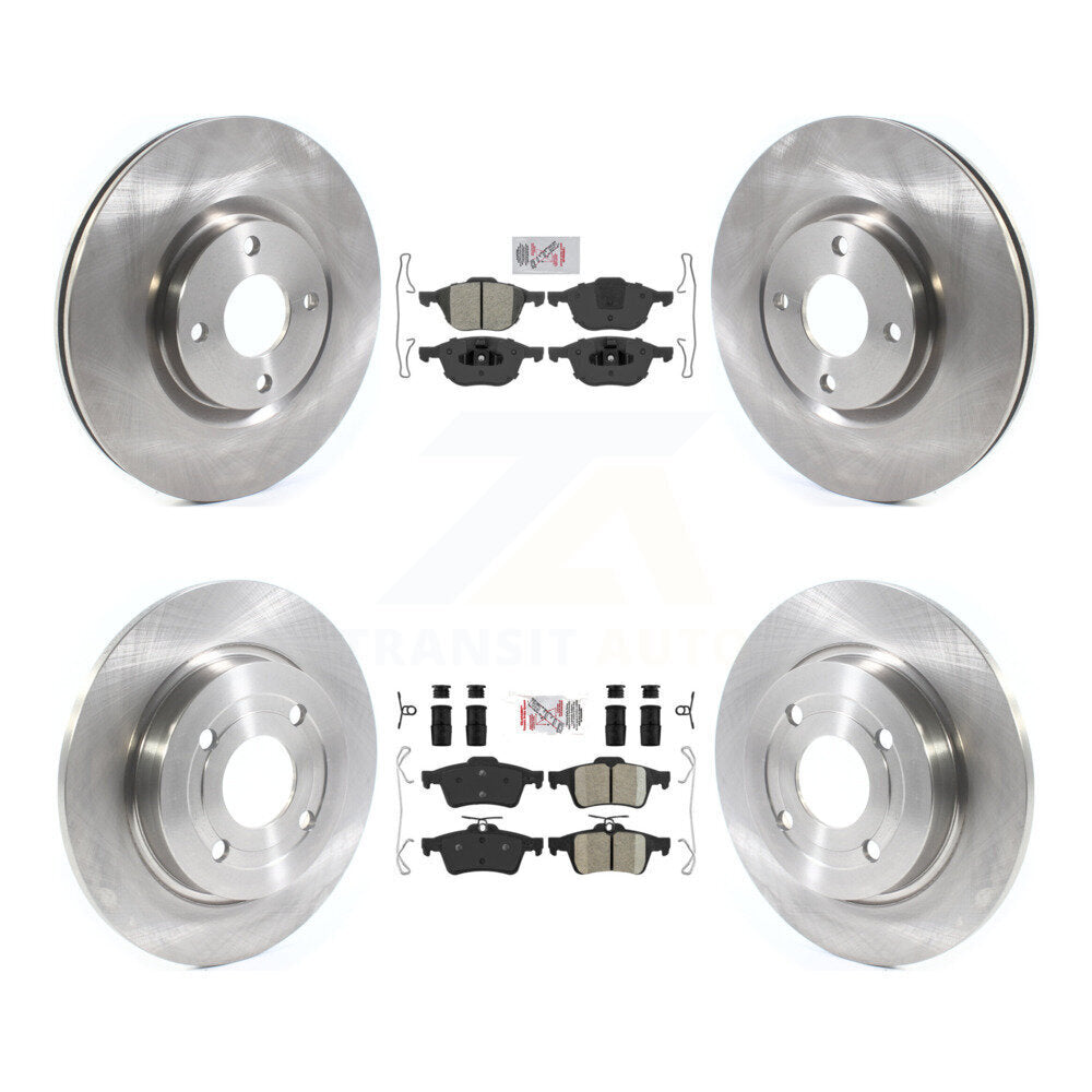 Front Semi-Metallic Rear Ceramic Pad Disc Brake Rotor Kit For 2018-2022 Ford EcoSport AWD K8A-106275