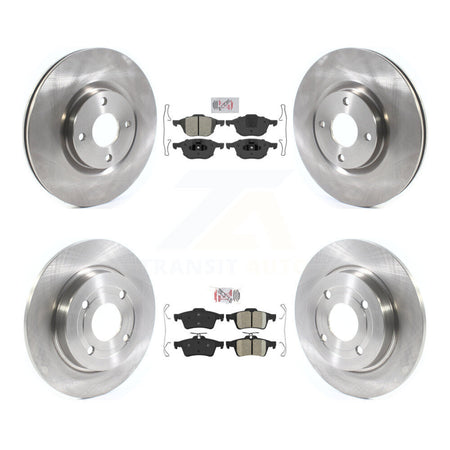 Front Semi-Metallic Rear Ceramic Pad Disc Brake Rotor Kit For 2018-2022 Ford EcoSport AWD K8A-106276