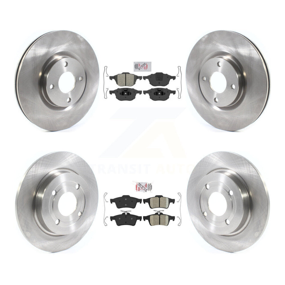 Front Semi-Metallic Rear Ceramic Pad Disc Brake Rotor Kit For 2018-2022 Ford EcoSport AWD K8A-106276