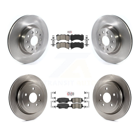 Front Semi-Metallic Rear Ceramic Pads And Disc Brake Rotors Kit For Cadillac CTS K8A-106292