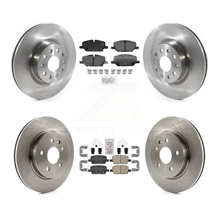 Front Rear Ceramic Pads And Disc Brake Rotors Kit For 2022 Chevrolet Camaro LT with 2.0L K8A-106295