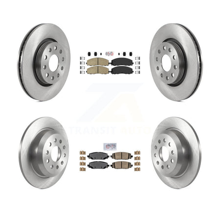 Front Rear Ceramic Pads And Disc Brake Rotors Kit For 2018-2020 Jeep Wrangler Rubicon K8A-106299
