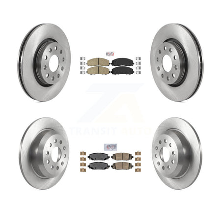 Front Rear Ceramic Pads And Disc Brake Rotors Kit For 2018-2020 Jeep Wrangler Rubicon K8A-106300