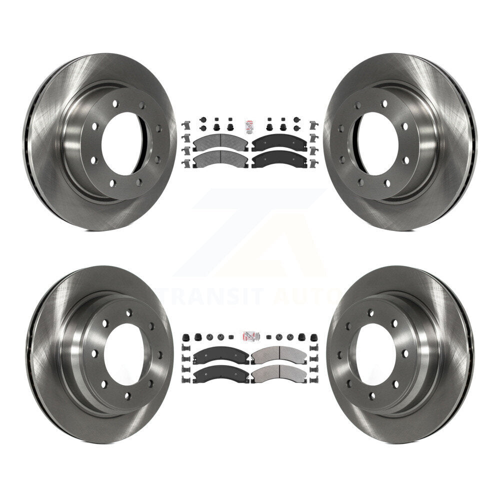 Front Rear Semi-Metallic Pad & Brake Rotors Kit For 2012-2021 Nissan NV2500 NV3500 NV1500 K8A-106304