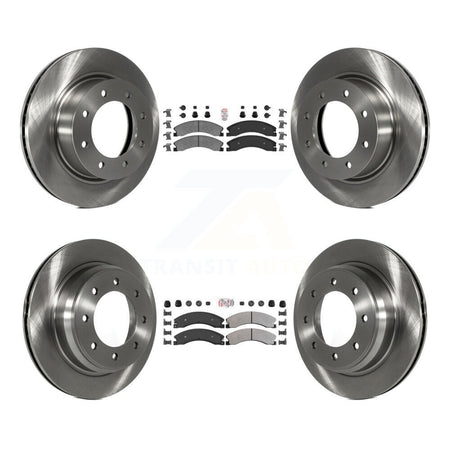 Front Rear Semi-Metallic Pad & Brake Rotors Kit For 2012-2021 Nissan NV2500 NV3500 NV1500 K8A-106304