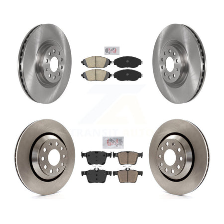 Front Rear Ceramic Pads And Disc Brake Rotors Kit For 2017-2019 Volkswagen Golf R K8A-106306