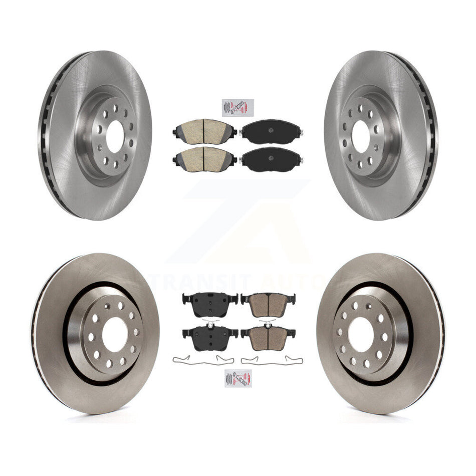 Front Rear Ceramic Pads And Disc Brake Rotors Kit For 2017-2019 Volkswagen Golf R K8A-106306