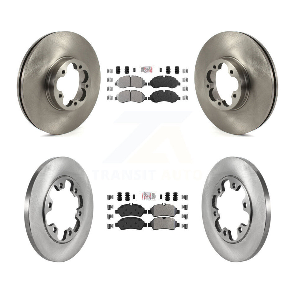 Front Rear Semi-Metallic Pad & Brake Rotors Kit For Ford Transit-350 HD With 6 Lug Wheels K8A-106309