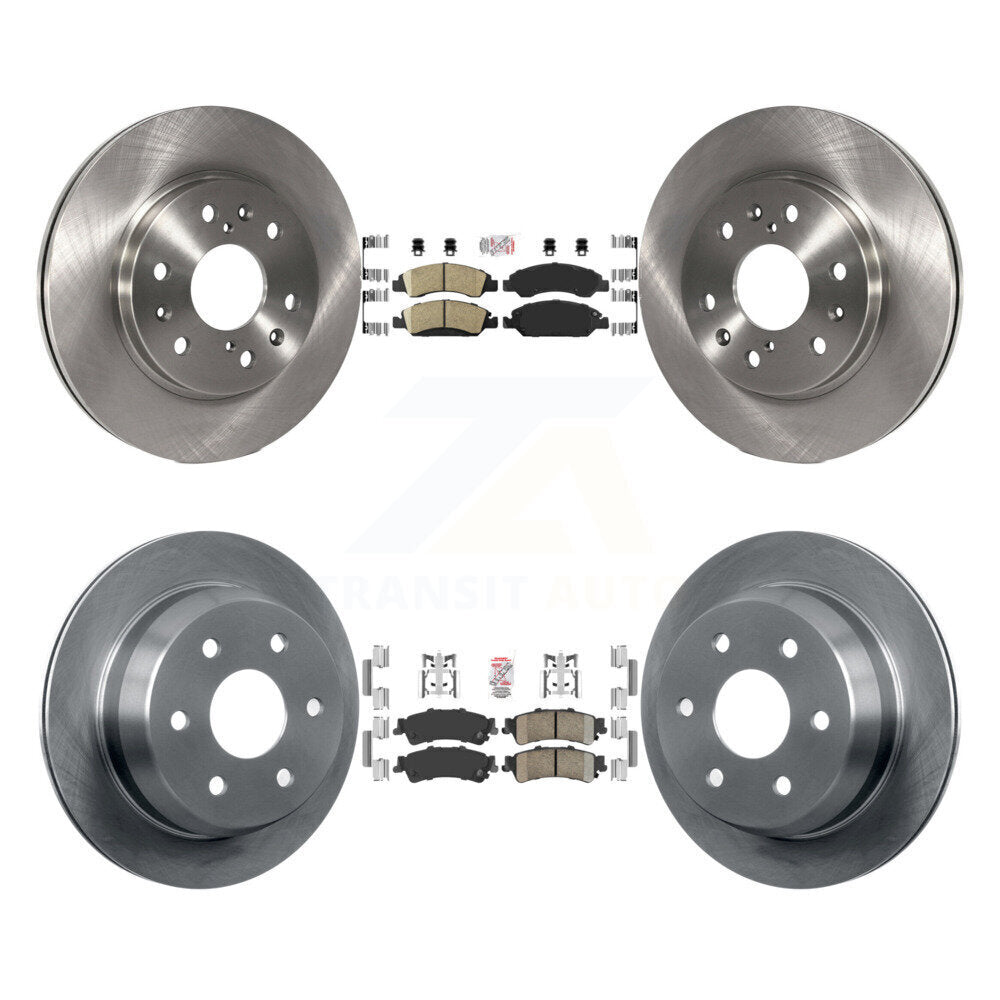 Front Rear Ceramic Pad & Brake Rotors Kit For Chevrolet Silverado 1500 GMC Sierra Classic K8A-106321
