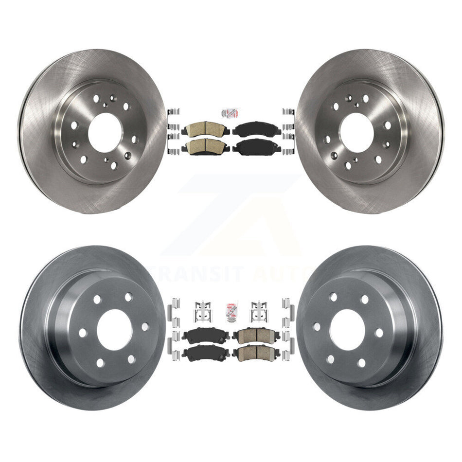 Front Rear Ceramic Pad & Brake Rotors Kit For Chevrolet Silverado 1500 GMC Sierra Classic K8A-106323