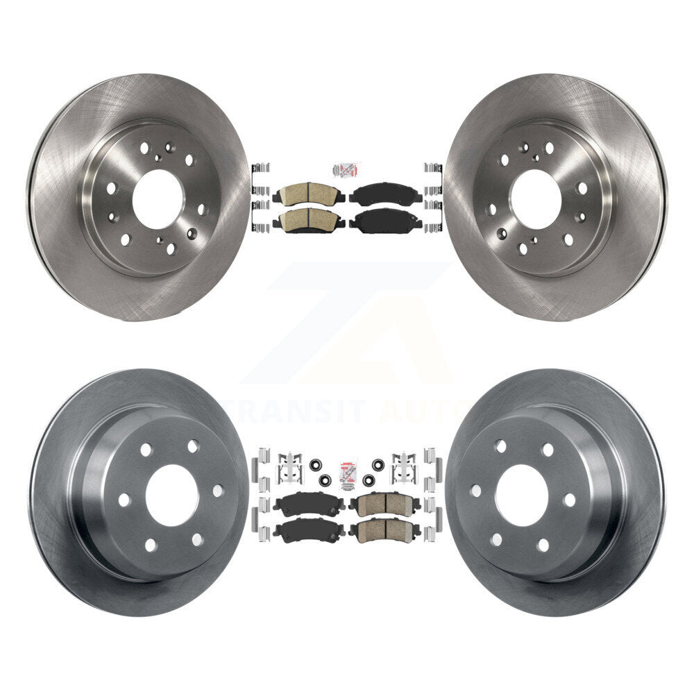 Front Rear Ceramic Pad & Brake Rotors Kit For Chevrolet Silverado 1500 GMC Sierra Classic K8A-106324