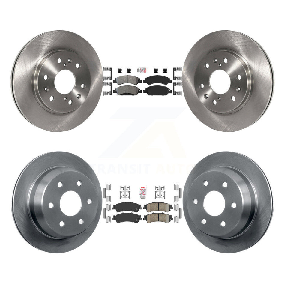 Front Semi-Metallic Rear Ceramic Pad And Brake Rotor Kit For Chevrolet Silverado 1500 GMC K8A-106325