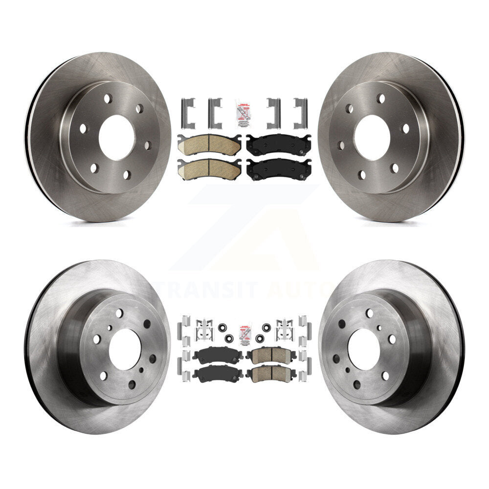 Front Rear Ceramic Pads And Disc Brake Rotors Kit For GMC Sierra 1500 Classic K8A-106328