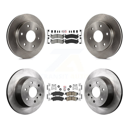 Front Semi-Metallic Rear Ceramic Pad And Disc Brake Rotor Kit For GMC Sierra 1500 Classic K8A-106330