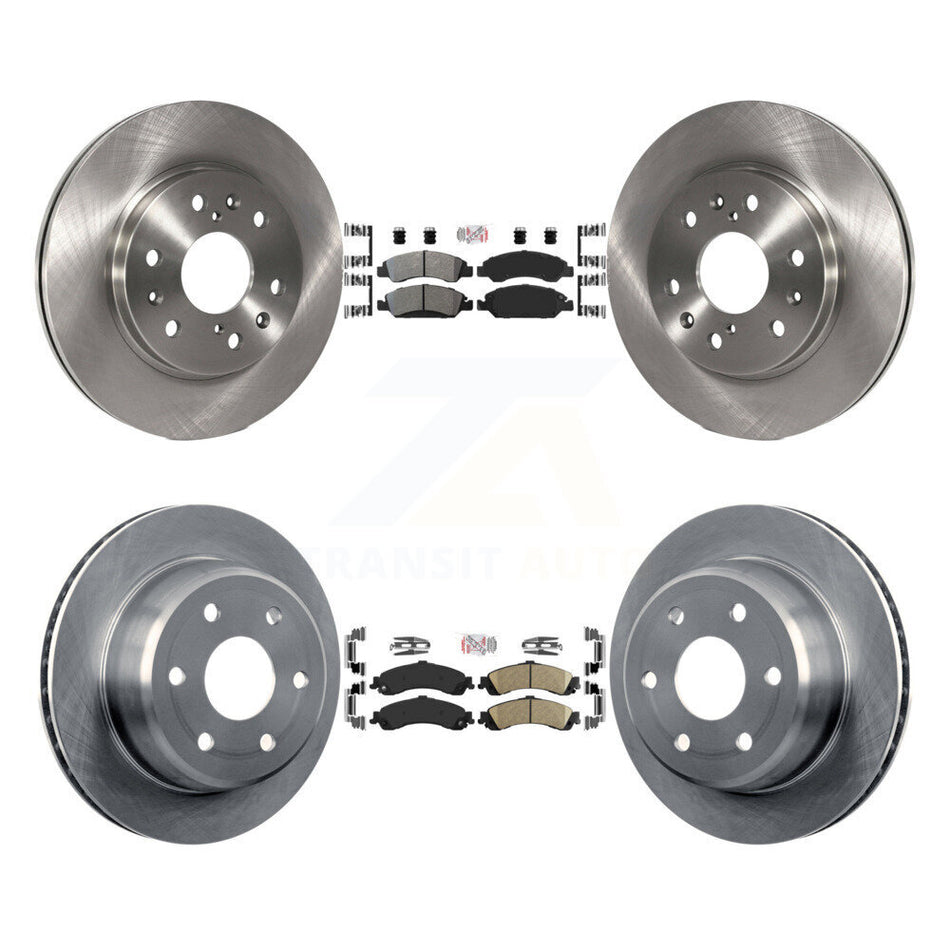 Front Semi-Metallic Rear Ceramic Pad And Brake Rotor Kit For Chevrolet Silverado 1500 GMC K8A-106339