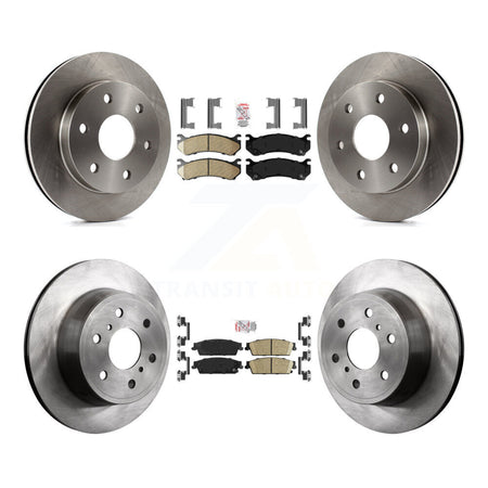 Front Rear Ceramic Pad Brake Rotor Kit For 2007 Chevrolet Silverado 1500 Disc rear brakes K8A-106341