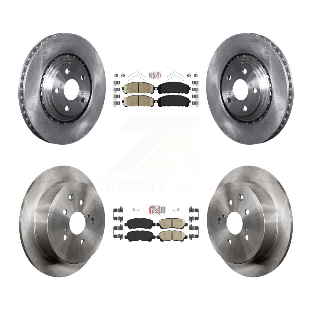 Front Rear Ceramic Pads And Disc Brake Rotors Kit For Toyota Highlander K8A-106345