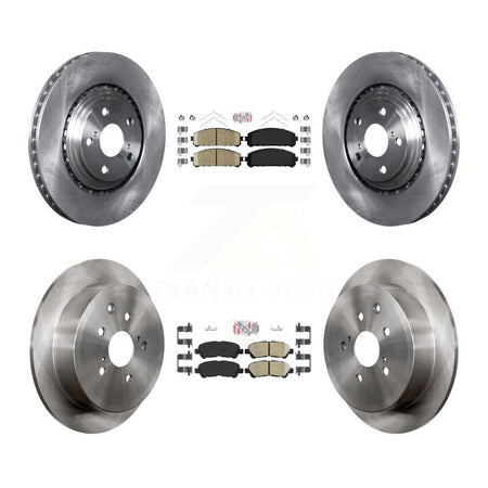 Front Rear Ceramic Pads And Disc Brake Rotors Kit For Toyota Highlander K8A-106345